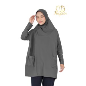 𝐍𝐚𝐲𝐥𝐚𝐭𝐮 - Hijab Instan Nadhira Tangan Panjang Jersey Premium
